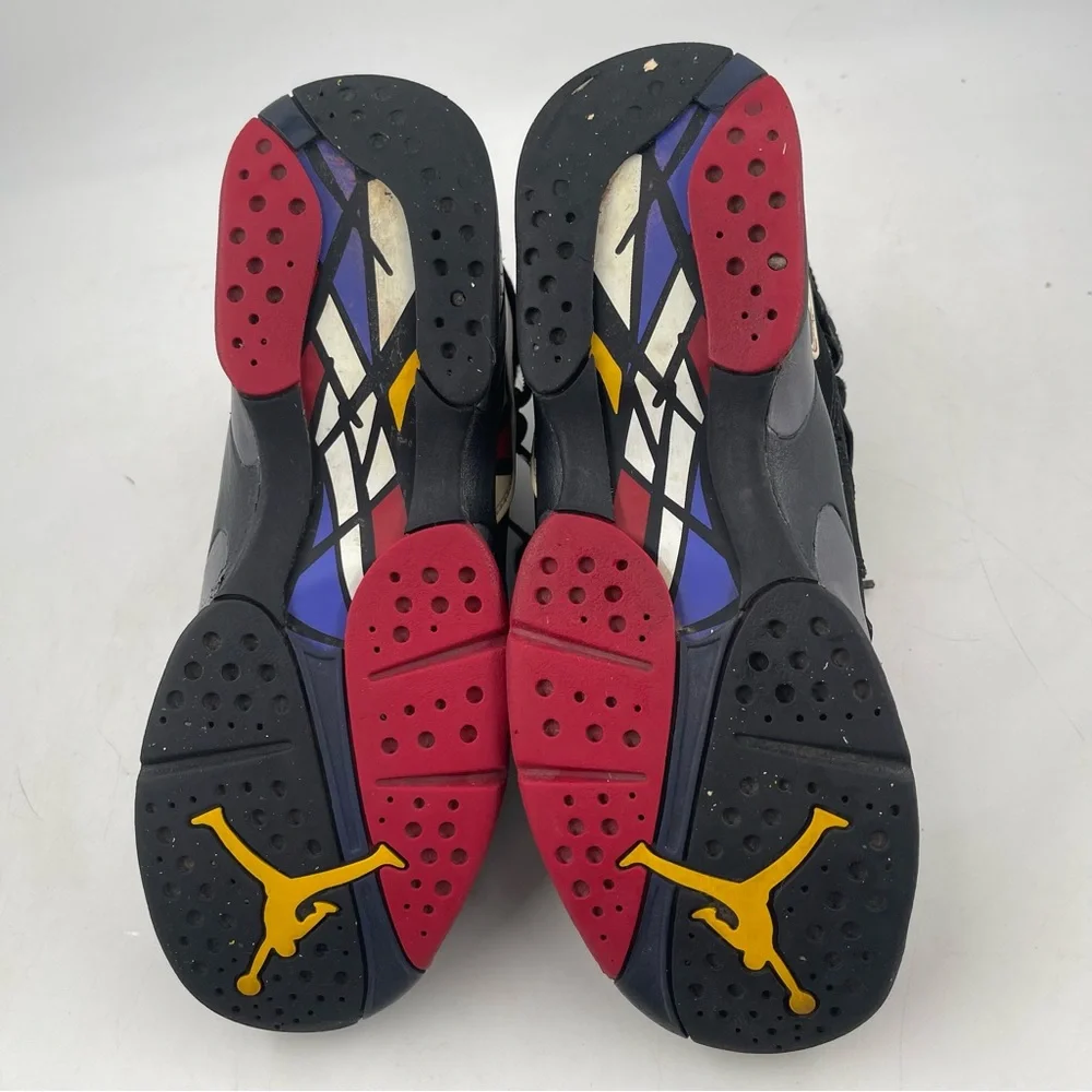 Nike Kids Air Jordan 8 Retro Playoffs GS- SZ 7 Y -Black Basketball Shoes Sneaker